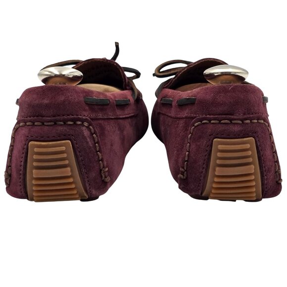NEW Brooks Brothers Burgundy Suede Driving Loafers Mens size 9D Moccasin Drivers